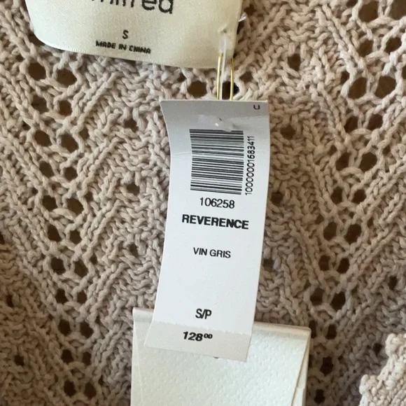 Aritzia Wilfred Free Reverence Cardigan Vin Gris (like a light lavendar color). - Picture 7 of 14